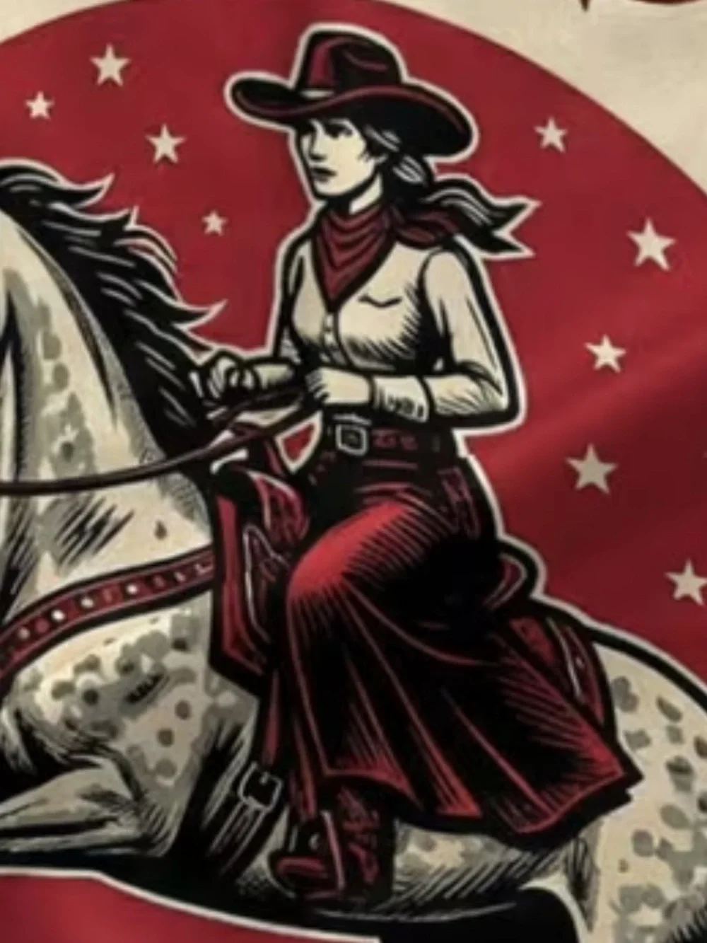 🤠 Western Cowgirl Horse Satin Scarf | Large Square Wild Rag Bandana 27.5”